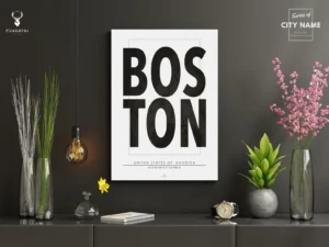 Boston Typographic Poster - Image 4