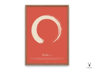 Enso Circle Zen Meditation - Red Edition