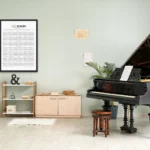Educational Jazz Scales Chart for music students, pianists, and classrooms.