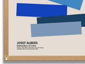 Josef Albers Museum Art Wall Decor - Blue Asymmetric - Image 3