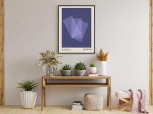 Josef Albers Museum Art Wall Decor - Dark Purple Exhibition - Image 5