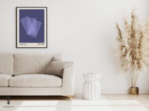 Josef Albers Museum Art Wall Decor - Dark Purple Exhibition - Image 4