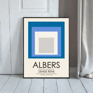 Josef Albers Museum Art Wall Decor - Nested Squares 1