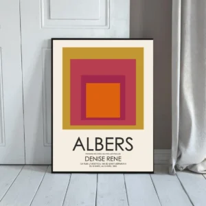 Josef Albers Museum Art Wall Decor - Nested Squares 10