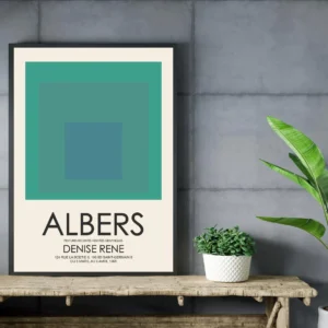 Josef Albers Museum Art Wall Decor - Nested Squares 11