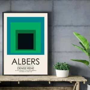 Josef Albers Museum Art Wall Decor - Nested Squares 12