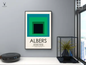 Josef Albers Museum Art Wall Decor - Nested Squares 12 - Image 3