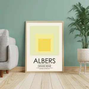 Josef Albers Museum Art Wall Decor - Nested Squares 3