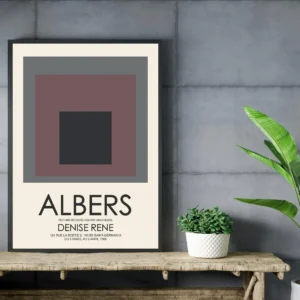 Josef Albers Museum Art Wall Decor - Nested Squares 4
