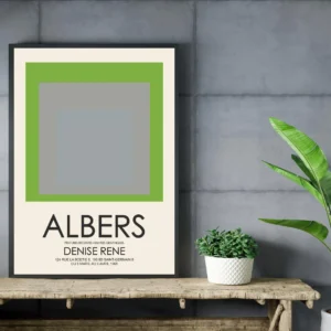 Josef Albers Museum Art Wall Decor - Nested Squares 5