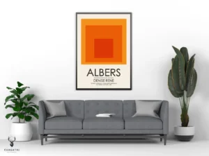 Josef Albers Museum Art Wall Decor - Nested Squares 6 - Image 2