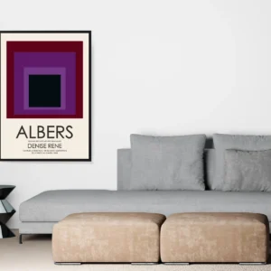 Josef Albers Museum Art Wall Decor - Nested Squares 7