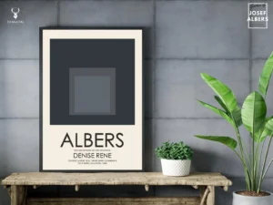 Josef Albers Museum Art Wall Decor - Nested Squares 8