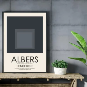 Josef Albers Museum Art Wall Decor - Nested Squares 8