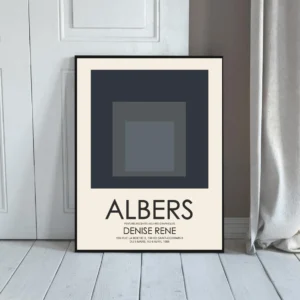 Josef Albers Museum Art Wall Decor - Nested Squares 9