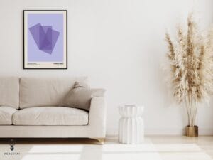 Josef Albers Museum Art Wall Decor - Purple Exhibition - Image 3