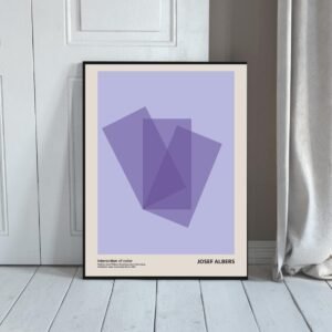 Josef Albers Museum Art Wall Decor - Purple Exhibition