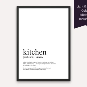 Kitchen Definition Wall Decor - 2 Colors