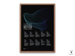 Less But Better Poster - Dark Edition