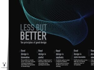 Less But Better Poster - Dark Edition - Image 3