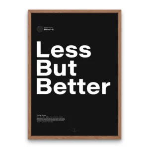 Less but Better Minimalist Studio Decor