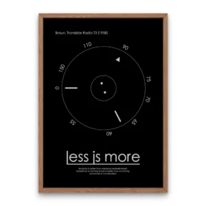 Less is More Poster - Braun & Apple Design Edition
