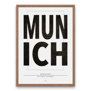 Munich Typographic Poster