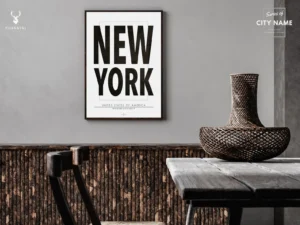 New York City Typographic Poster - Image 2
