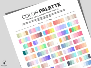 Pastel Colors Palette Poster for Designer - Image 3