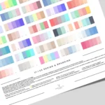 Color Reference Guide Poster – Designer & Interior Wall Art