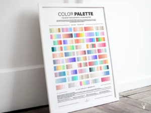 Pastel Colors Palette Poster for Designer - Image 2