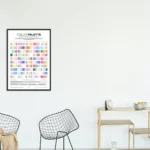Pastel Color Palette Poster – Professional Brand Color Chart for Designers