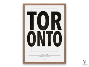 Toronto City Typographic Poster