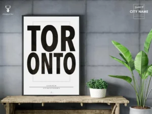 Toronto City Typographic Poster - Image 5