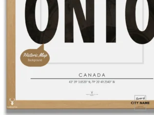 Toronto City Typographic Poster - Image 4