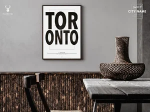 Toronto City Typographic Poster - Image 2