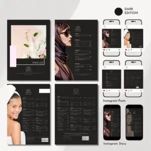 Editable Beauty Salon Price List Canva Template - Image 4