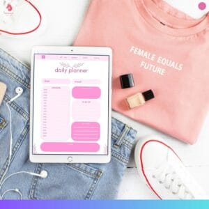 Self Care Planner for Daily Beauty - Pink - Image 3