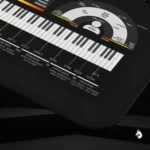 Packaging of the Logic Pro shortcut mat, indicating premium quality and design tailored for creative professionals.