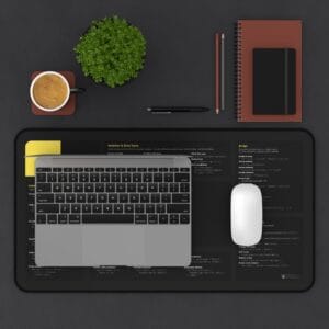 Javascript Cheat Sheet Desk Mat, Programming Desk Pad, Computer Science Study Tool, Developer Gift, Office Tech Accessories - Image 3