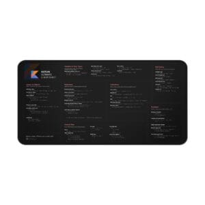 Kotlin Cheat Sheet Desk Mat, Programmer Gift Coding Accessories, Office Decor, Study Mat, Desk Organization, Kotlin Language Desk Pad Kotlin - Image 5
