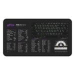 Top view of Avid Pro Tools shortcut desk mat showing key audio production commands. A must-have for sound engineers and producers.