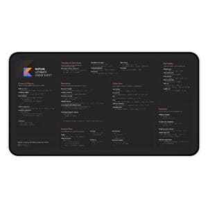 Kotlin Cheat Sheet Desk Mat, Programmer Gift Coding Accessories, Office Decor, Study Mat, Desk Organization, Kotlin Language Desk Pad Kotlin