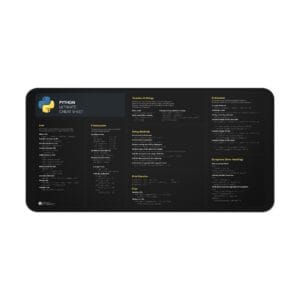 Ultimate Python Cheat Sheet Desk Mat for Programmers, Stylish Office Decor, Gift for Tech Enthusiasts, Study Aid, Workstation Accessory - Image 5