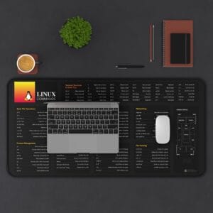 Linux  Os Commands Desk Mat - Linux Cheat Sheet - Image 7