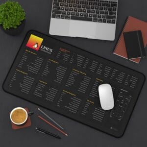 Linux  Os Commands Desk Mat - Linux Cheat Sheet - Image 4