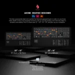 The desk mat placed with keyboard and mouse on a Windows workstation, showcasing its sleek design