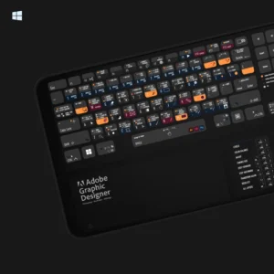 Side-by-side size comparison of available Adobe Graphic Designer Windows desk mats to suit different desk setups.