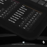 Professional design studio setup with the Adobe Graphic Designer Windows desk mat enhancing workspace efficiency