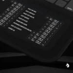 Adobe Photographer desk mat placed in a professional studio setup, enhancing workflow efficiency for photo editing projects